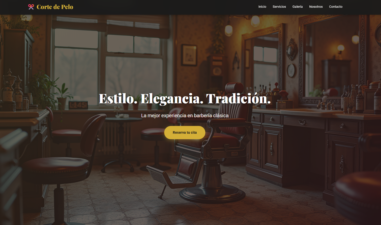 Barberia Local - Página web