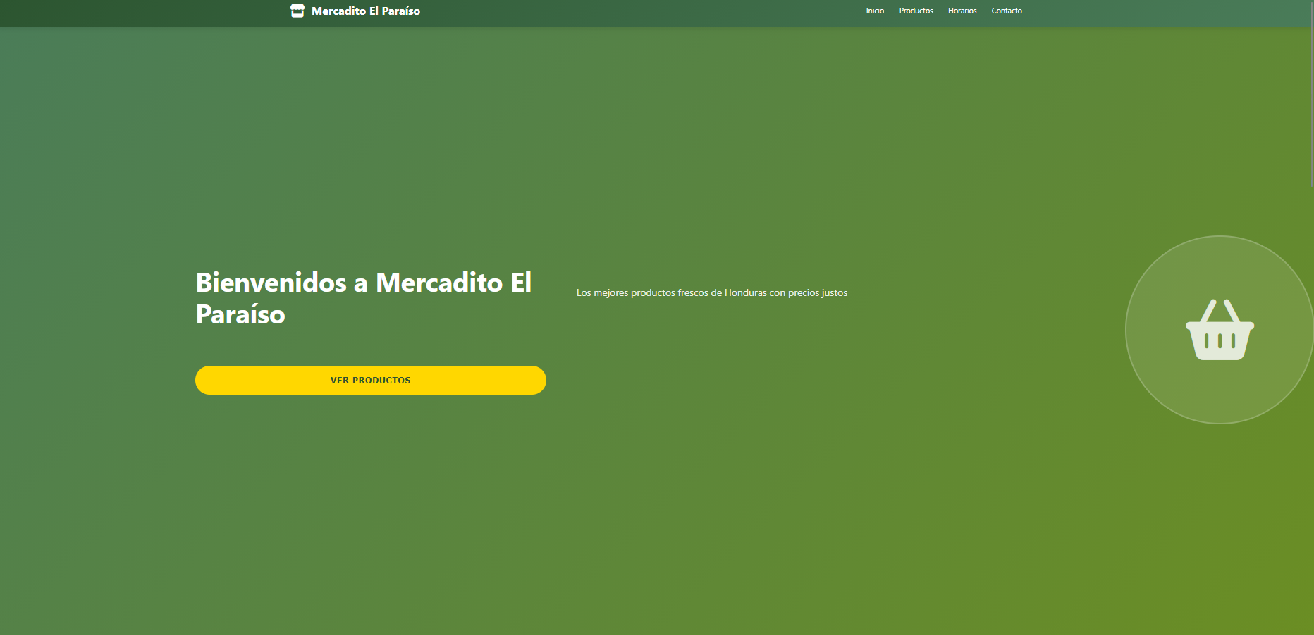 Mercadito - Página web